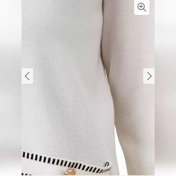 Nwt Adrianna Papell Crew Neck Cardigan with Stitch Detail - Picture 6 of 15